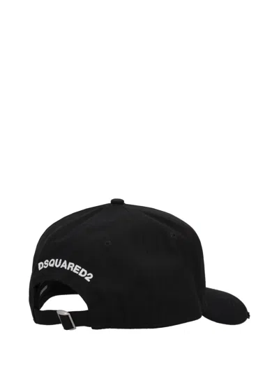 Dsquared2 Embroidered Baseball Caps In Pattern