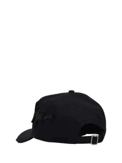 Dsquared2 Patch Baseball Caps In Purple