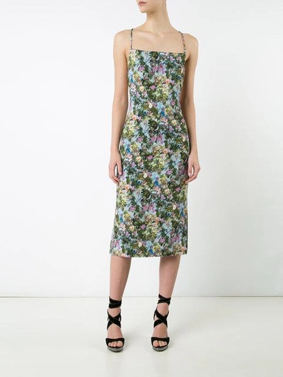 Shop Cushnie Et Ochs Floral Print Midi Dress