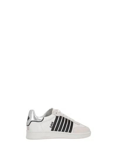 Dsquared2 Lace Up Low Top Sneakers In Multi
