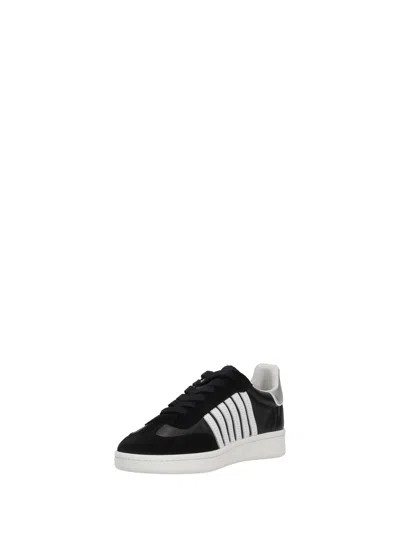 Dsquared2 Lace Up Low Top Sneakers In Neutral