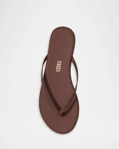 Tkees Foundation Matte Flip Flops In Cappuccino In Burgundy