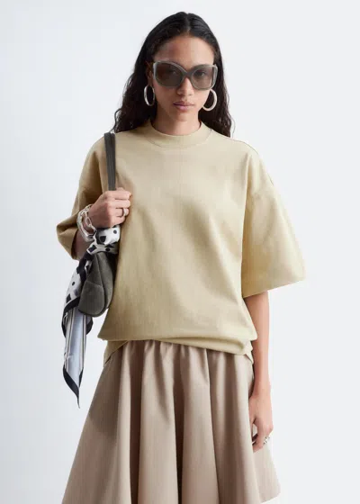 & Other Stories Heavy Weight Oversized Drop Shoulder T-shirt In Green