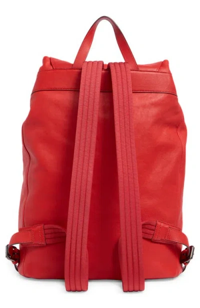 Longchamp Medium 3d Leather Backpack In Red