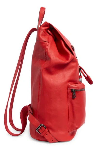 Longchamp Medium 3d Leather Backpack In Red