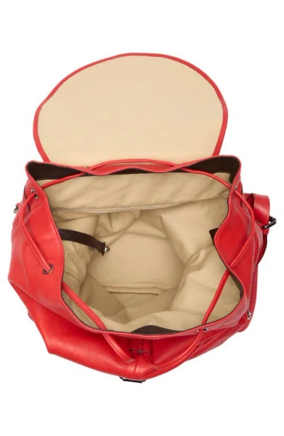 Longchamp Medium 3d Leather Backpack In Red