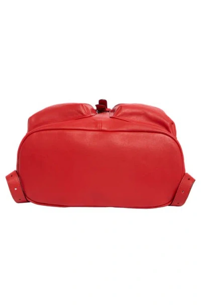 Longchamp Medium 3d Leather Backpack In Red