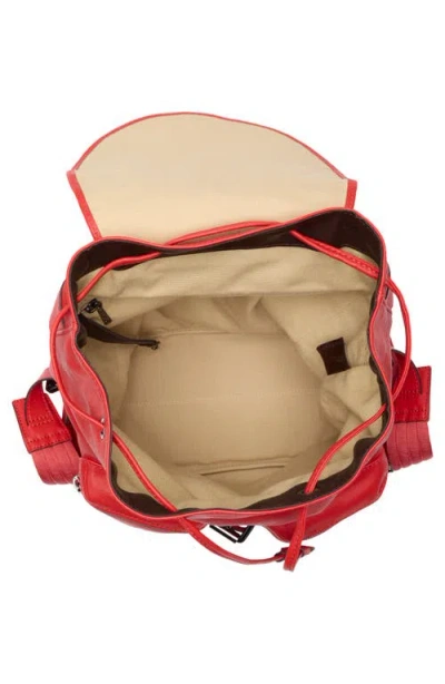Longchamp Medium 3d Leather Backpack In Red
