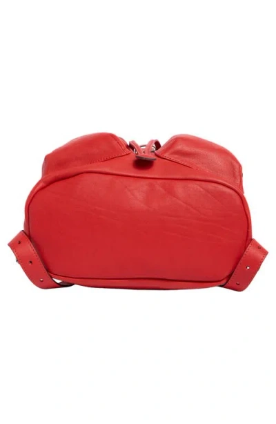 Longchamp Medium 3d Leather Backpack In Red