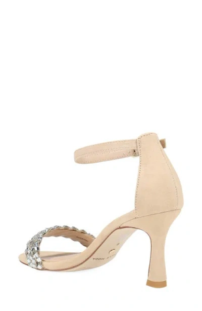 Pelle Moda Heidy Ankle Strap Sandal In Nude