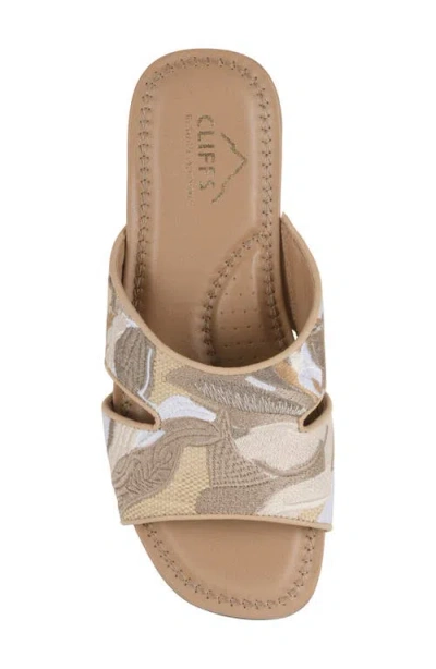 Cliffs By White Mountain Frankly Slide Sandal In Multi