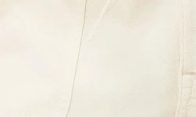 Kensie Drapey Easy Cropped Drawstring Pants In White