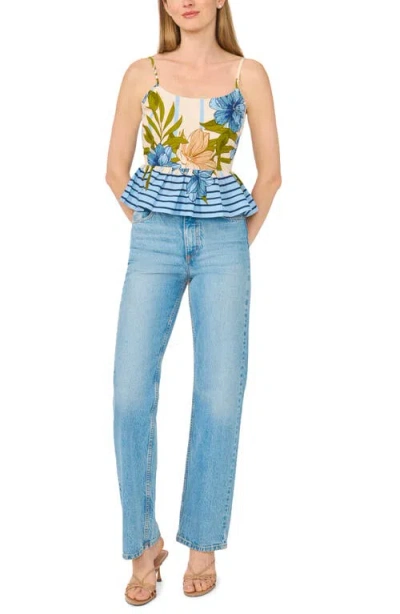 Halogen ® Peplum Border Tank In Multi