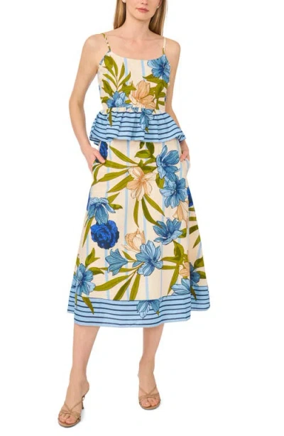 Halogen ® Peplum Border Tank In Multi