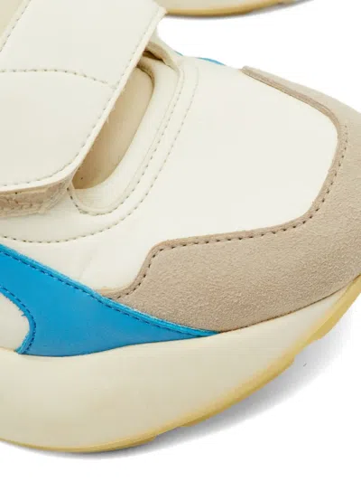 Pre-owned Stella Mccartney Eclypse Touch-strap Sneakers In Neutral