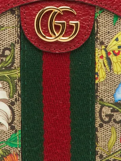 Pre-owned Gucci Ophidia Backpack In Red