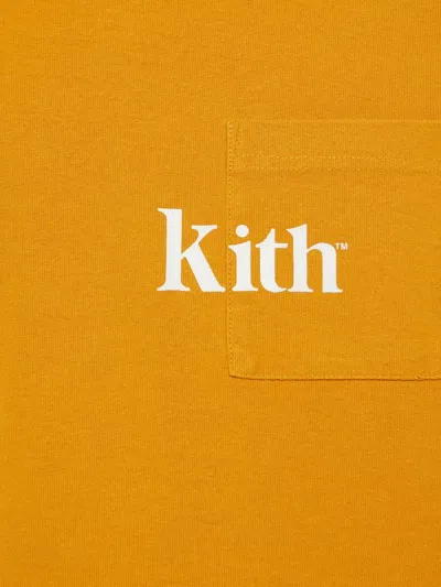 Pre-owned Kith Logo-pocket T-shirt In Yellow