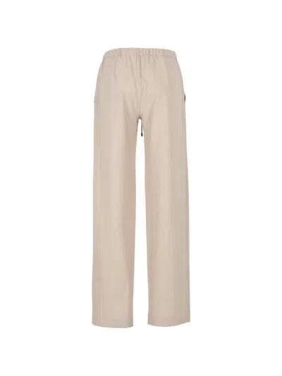 Antonelli Drawstring Elasticated Trousers In Brown