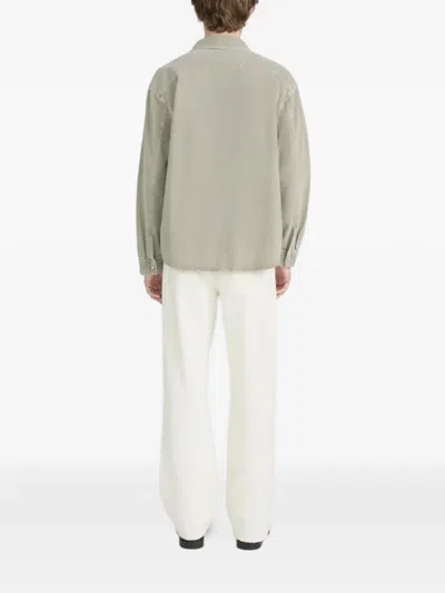 Frame Relaxed-fit Long-sleeve Overshirt In Multi