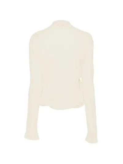 Ann Demeulemeester Eke Top In Neutral