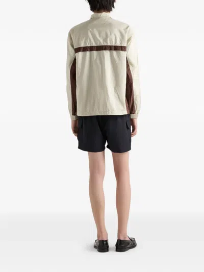 Prada Re-nylon Jacket In Brown