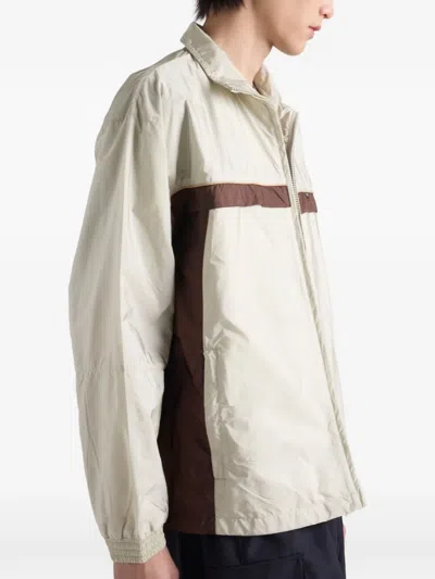 Prada Re-nylon Jacket In Brown