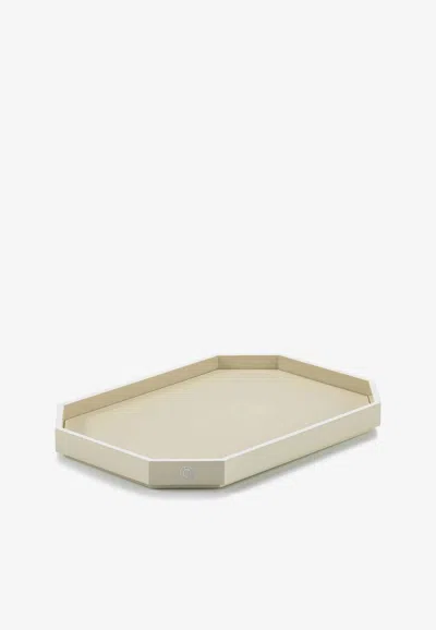 Baccarat Small Octogone Tray In Neutral