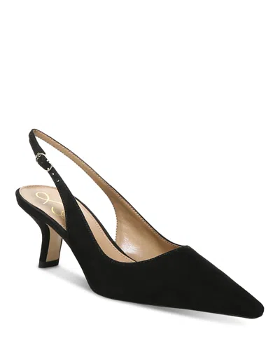 Sam Edelman Bianka Slingback Kitten Heels In Black