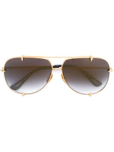 Shop Dita Eyewear 'talon' Sunglasses In Metallic