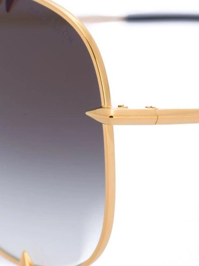 Shop Dita Eyewear 'talon' Sunglasses In Metallic