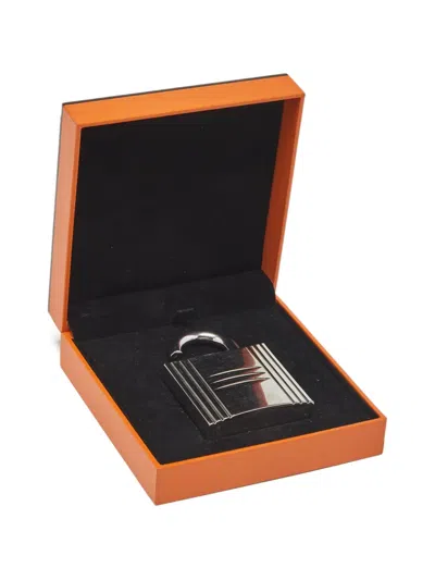Pre-owned Hermes Refillable-parfum Bag Charm In Silver