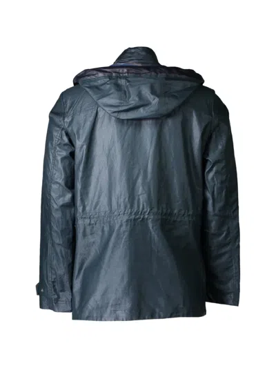 Geox Water-resistant Hooded Jacket In Green