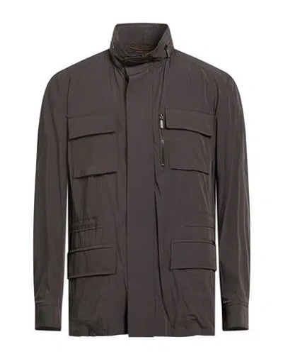 Moorer Buttoned Pocket Jacket In Gray