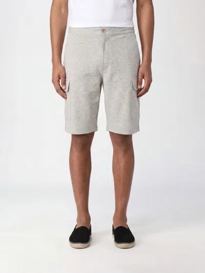 Brunello Cucinelli Grey Solid Shorts In Gray