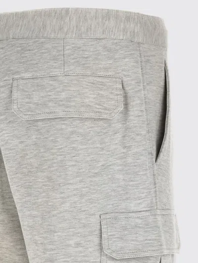 Brunello Cucinelli Grey Solid Shorts In Gray