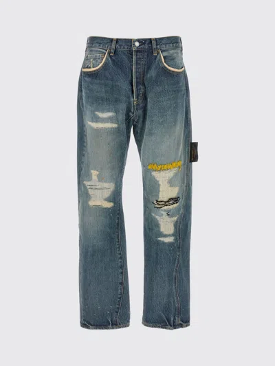 Undercover Distressed Jeans In Blue