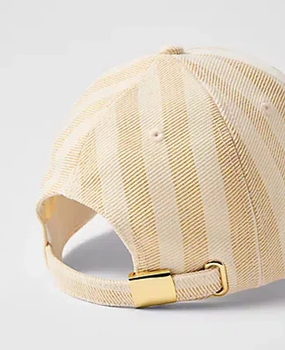 Ann Taylor Striped Baseball Cap In Multi