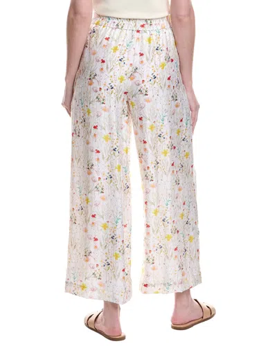Vince Camuto Floral Print Tie Waist Wide Leg Pants In Multi