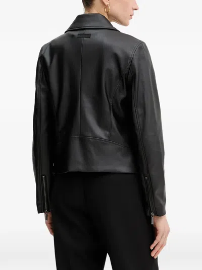 Armani Exchange Collar Zip Jacket In Black