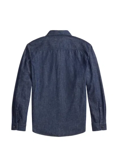 Rrl Buttoned Shirt In Blue