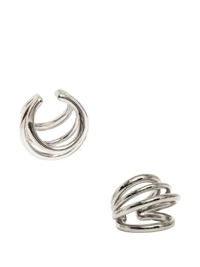 Panconesi Orbit Helix Ear Cuff Set In Silver