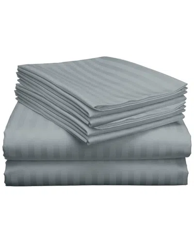 Luxury Home 6pc Microfiber Sheet Set In Blue
