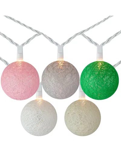 Northlight String Ball Patio Globe Lights In Multi