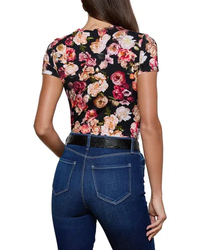 L'agence Ressi Short-sleeve Floral Tee In Multi