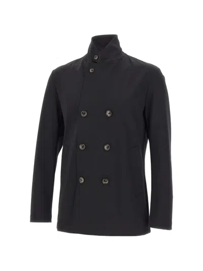 Montecore Aerotwill Double-breasted Jacket In Black