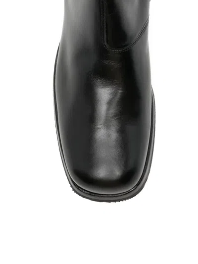 Eraldo Side-zip Leather Boots In Pink