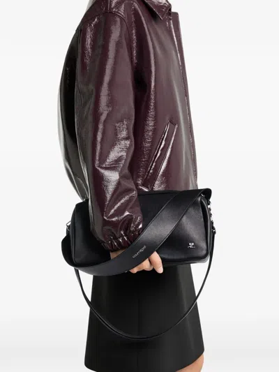 Courrèges Medium Three Sixty Shoulder Bag In Black