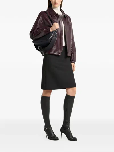 Courrèges Medium Three Sixty Shoulder Bag In Black
