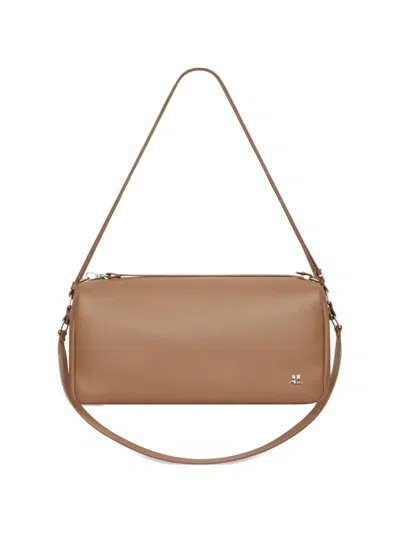Courrèges Medium Three Sixty Shoulder Bag In Brown