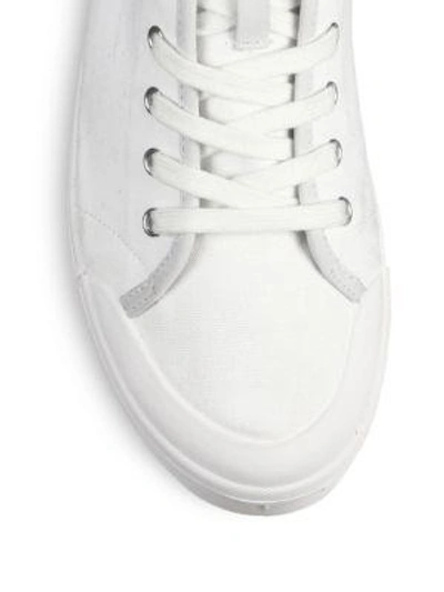 Shop Rag & Bone Standard Issue Canvas High-top Sneakers In White